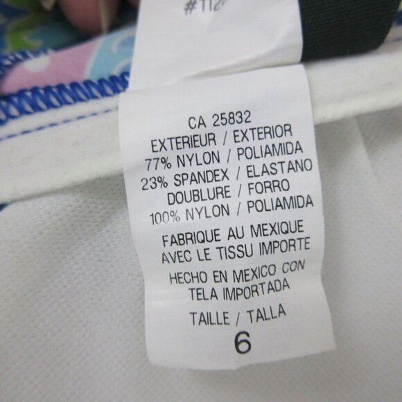 LAUREN Ralph Lauren 2 pc Swimsuit Bikini Sz 6 Blue Paisley Halter Neck Tie Back - Picture 5 of 9